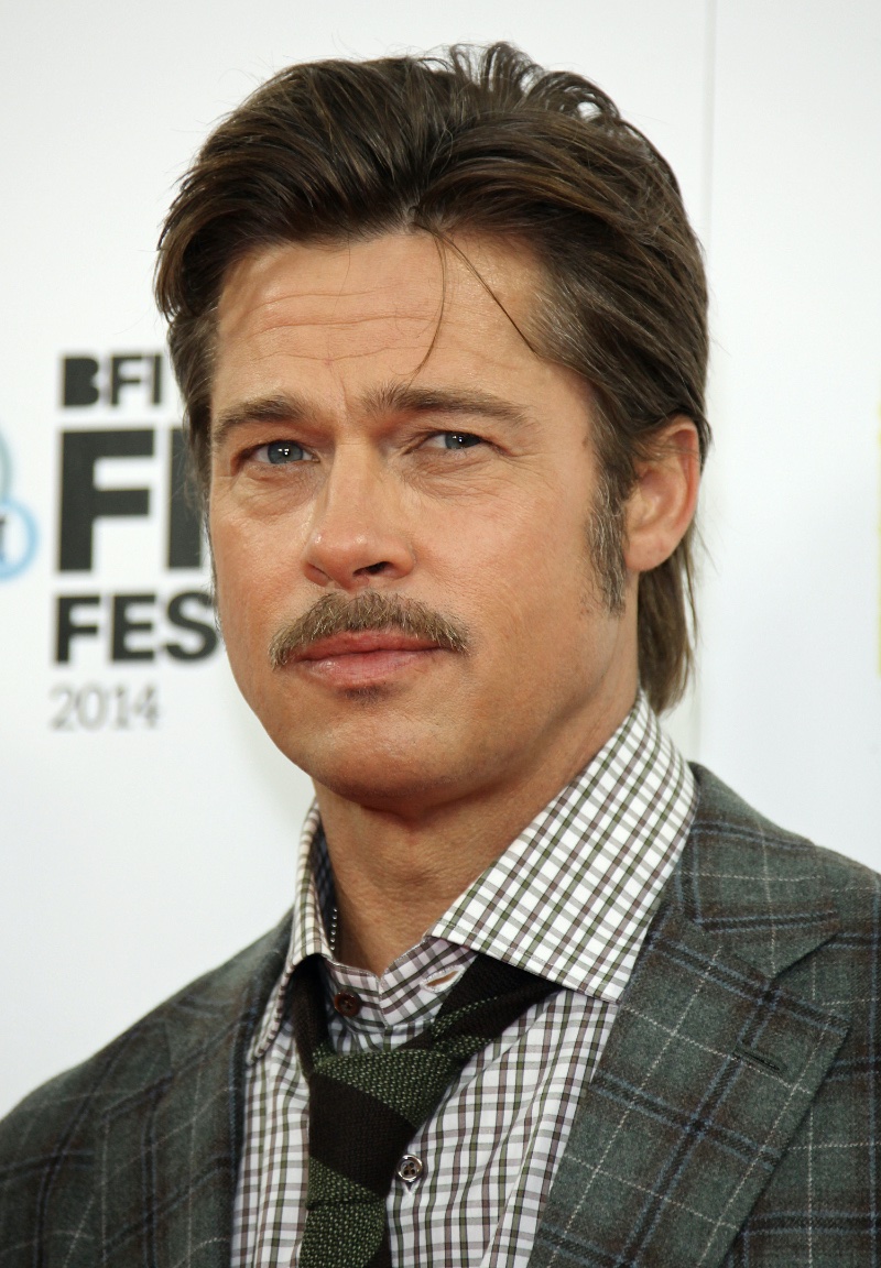 Brad Pitt By the Sea Hair 2014