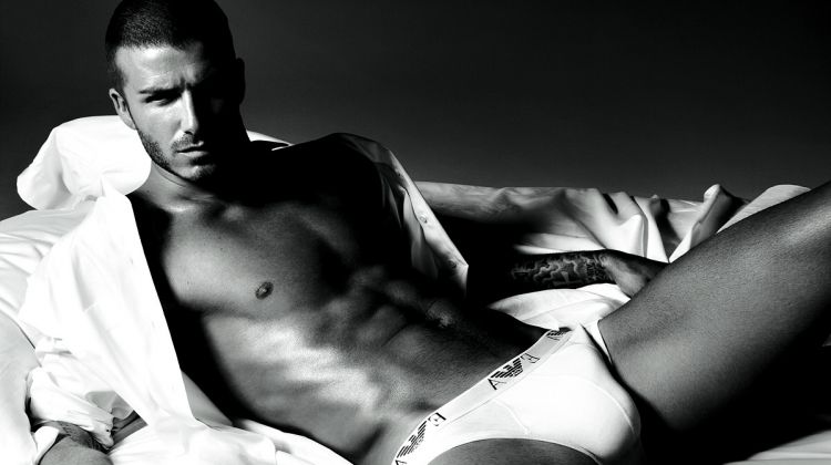 David Beckham Armani Underwear Campaign Photo